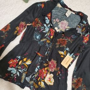 NWT American Rag Multicolor Floral Boho Top